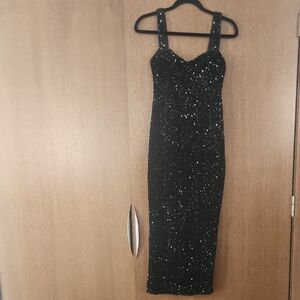Black Sequin Dress Size Small